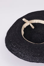 Load image into Gallery viewer, Marlow Amalfi Wide Brim Hat - Black Hyde Boutique
