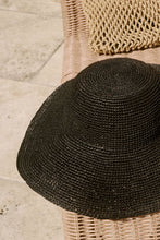 Load image into Gallery viewer, Marlow Amalfi Wide Brim Hat - Black Hyde Boutique
