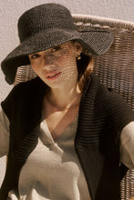 Load image into Gallery viewer, Marlow Amalfi Wide Brim Hat - Black Hyde Boutique
