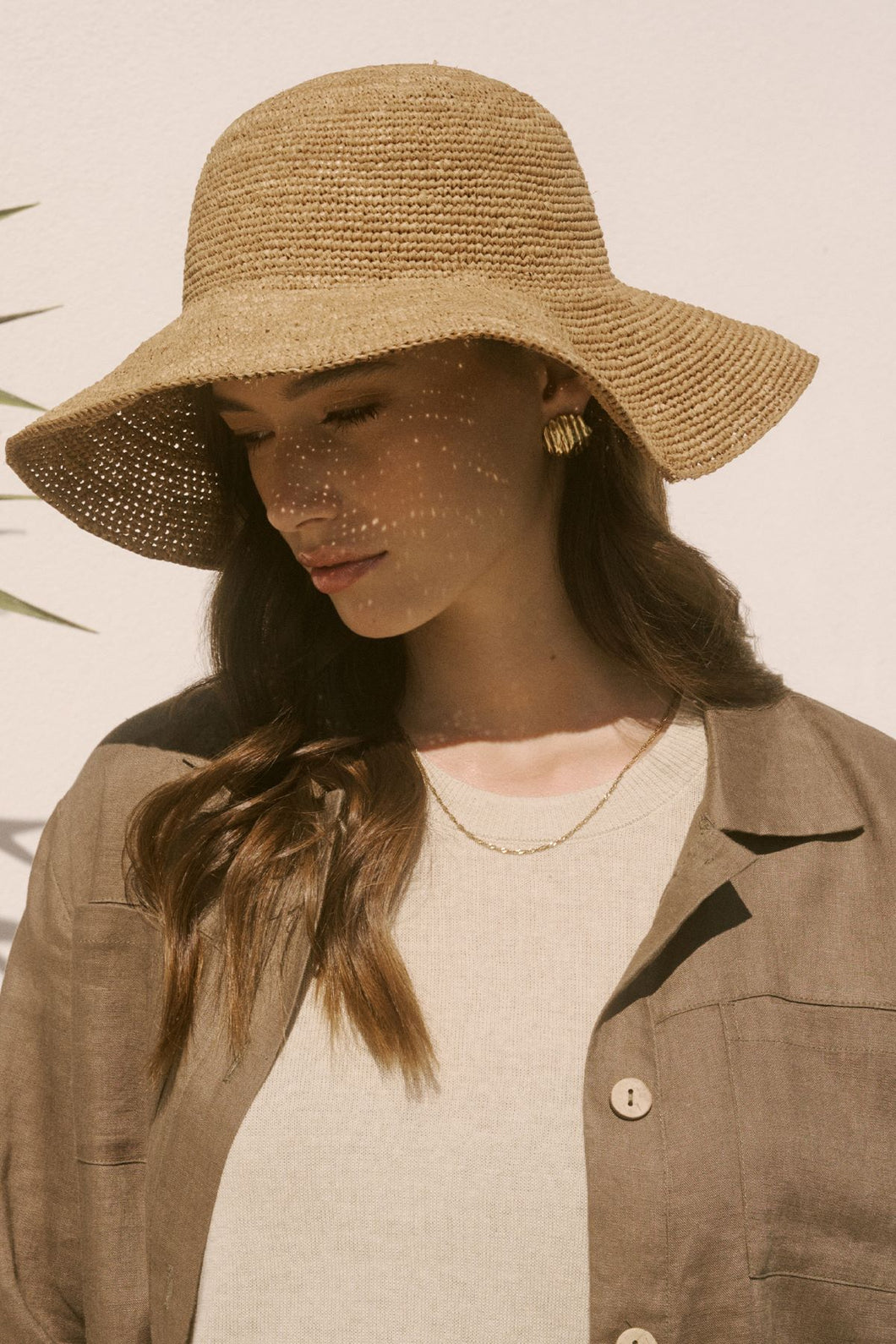 Marlow Amalfi Wide Brim Hat - Tea Hyde Boutique