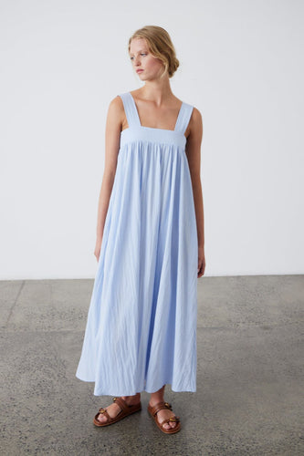 Laing Ana Dress - Dusky Blue  Hyde Boutique   