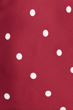 Load image into Gallery viewer, Stories Be Told Aston Wine Cream Polka Dot Satin Bias Flared Maxi Dress
