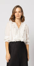 Load image into Gallery viewer, Drama The Label Amelia Blouse - Natural Stripe
