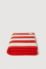 Load image into Gallery viewer, Assembly Label Signature Stripe Beach Towel - Chilli/Cream
