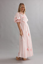 Load image into Gallery viewer, Caitlin Crisp Horizon Shirt Dress - Blooming Bud
