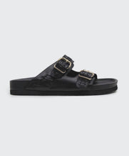 Load image into Gallery viewer, La Tribe Buckle Sandal - Black (with Gold Buckle)  Hyde Boutique   
