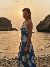 Load image into Gallery viewer, Kivari Rowena Strappy Maxi Dress - Blue Arriving This Week
