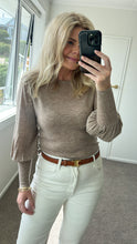 Load image into Gallery viewer, Aleger 071 Always Bell Sleeve Top - Beige Arriving End Feb Apparel > Women > Clothing > Knitwear > Knit Tops > Bell Sleeve Knit Tops > Aleger Hyde Boutique
