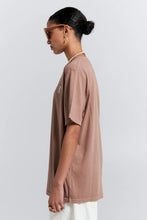 Load image into Gallery viewer, Karen Walker Embroidered Runaway Girl Classic T-Shirt - Taupe
