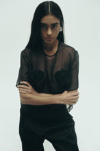 Load image into Gallery viewer, Harris Tapper Ophelia Tee - Black Organza Hyde Boutique
