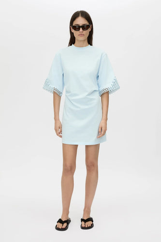 Camilla and Marc Lolani Mini Tee Dress - Ice Blue Hyde Boutique