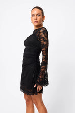 Load image into Gallery viewer, Mossman Laced In Love Mini Dress - Black Hyde Boutique
