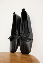 Load image into Gallery viewer, La Tribe Square Toe Flat - Black Hyde Boutique
