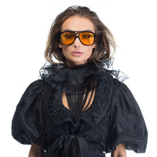 Load image into Gallery viewer, Valley Eyewear Bang - Gloss Black with Gold Metal Trim  Hyde Boutique   
