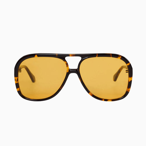 Valley Eyewear Bang - Dark Tortoise with Matte Black Metal Trim/Orange Lens  Hyde Boutique   