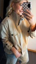 Load image into Gallery viewer, Stories Be Told Funnel Neck Trench Jacket - Taupe Arriving End October Hyde Boutique
