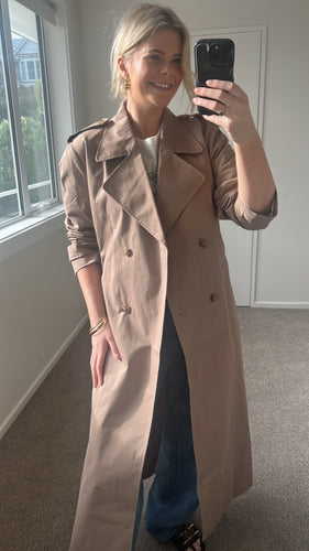 Viktoria & Woods Newcomer Trench - Sandstone Hyde Boutique