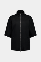 Load image into Gallery viewer, Rebe Cotton Zip Sweater - Black Hyde Boutique
