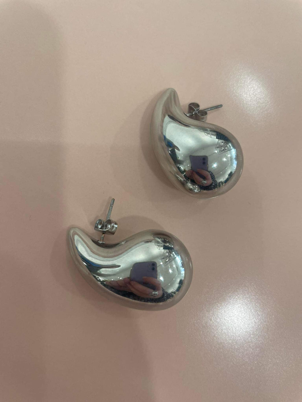 Flora Tear Drop Earrings - Silver  Hyde Boutique   