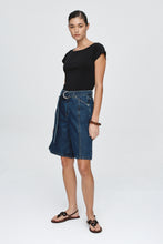 Load image into Gallery viewer, Marle Belted Jean Short - Classic Blue
