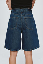 Load image into Gallery viewer, Marle Belted Jean Short - Classic Blue
