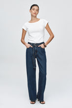 Load image into Gallery viewer, Marle Belted Wide Leg Jean - Classic Blue
