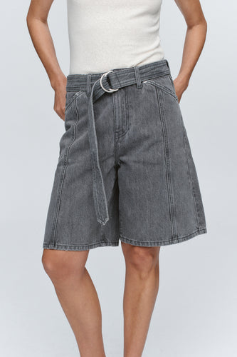 Marle Belted Jean Short - Stone Hyde Boutique