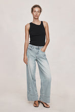 Load image into Gallery viewer, Marle Border Jean - Faded Blue Apparel > Women > Clothing > Jeans > Straight Leg Jeans > Marle Hyde Boutique
