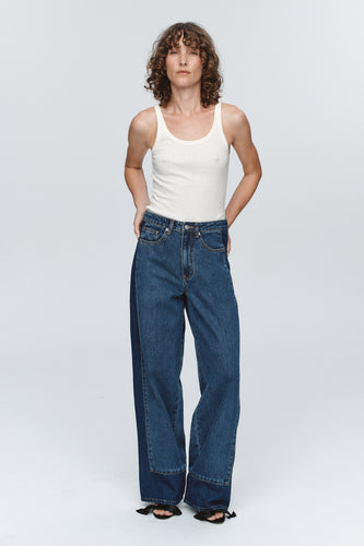 Marle Border Jean - Washed Indigo Hyde Boutique