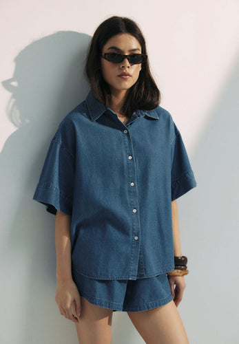 Commoners Boyfriend Shirt - Chambray  Hyde Boutique   