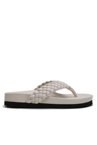La Tribe Braided Thong - Cream Hyde Boutique