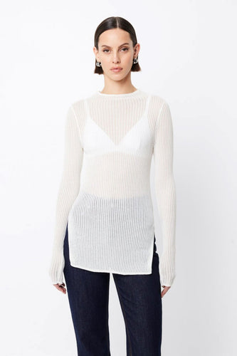 Mossman Bristol High Neck Top - White | PRE ORDER Hyde Boutique