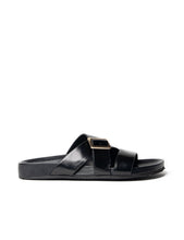 Load image into Gallery viewer, La Tribe Buckle Strap Slide - Black Hyde Boutique
