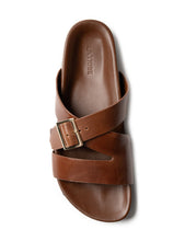 Load image into Gallery viewer, La Tribe Buckle Strap Slide - Cognac Hyde Boutique
