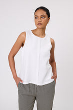 Load image into Gallery viewer, Marlow Barcelona Tank - White. Hyde Boutique
