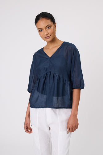 Marlow Belle Blouse - Ink Hyde Boutique