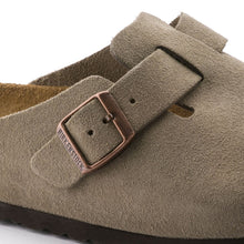 Load image into Gallery viewer, Birkenstock Boston SFB Suede Leather (Narrow) - Taupe
