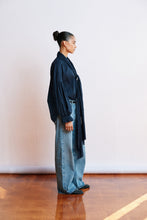 Load image into Gallery viewer, Måhsa Bow Blouse - Navy Hyde Boutique
