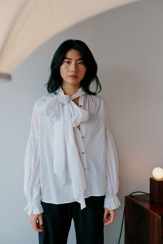 Mahsa Bow Blouse - White Hyde Boutique