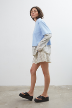 Load image into Gallery viewer, Commonplace Blue Crush LS Tee - Light Blue/Polka Hyde Boutique
