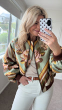 Load image into Gallery viewer, Alémais La Rosa Jacquard Bomber Jacket

