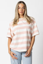 Load image into Gallery viewer, Clementine Candy Stripe Tee - Pink Hyde Boutique
