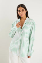 Load image into Gallery viewer, Stories Be Told You Got This Boyfriend Shirt - Green Stripe Apparel > Women > Clothing > Shirts &amp; Tops > Shirts > Boyfriend Shirts > Stories Be Told Hyde Boutique
