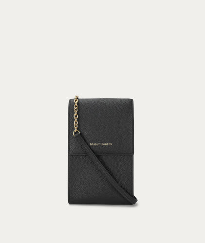 Deadly Ponies Poucheroo with Chain - Black Wallet Deadly Ponies