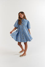 Load image into Gallery viewer, La Bohéme Girls Peyton Mini Dress - Denim Hearts Hyde Boutique
