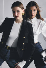Load image into Gallery viewer, Mossman Legacy Blazer - Black Apparel > Women > Clothing > Jackets > Blazers > Tailored Blazers > Mossman Hyde Boutique
