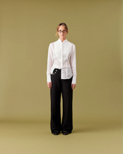 Load image into Gallery viewer, Ruby Caper Tuxedo Shirt - White Hyde Boutique
