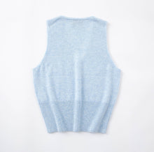 Load image into Gallery viewer, Aleger - N.35 Cashmere Low V Tank Sky Blue  Hyde Boutique   
