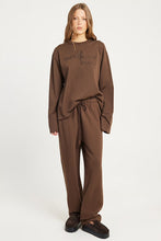 Load image into Gallery viewer, Camilla and Marc Maren Emb Long Sleeve Tee - Chocolate
