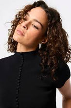 Load image into Gallery viewer, Mossman Mayfair Short Sleeve Top - Black Hyde Boutique
